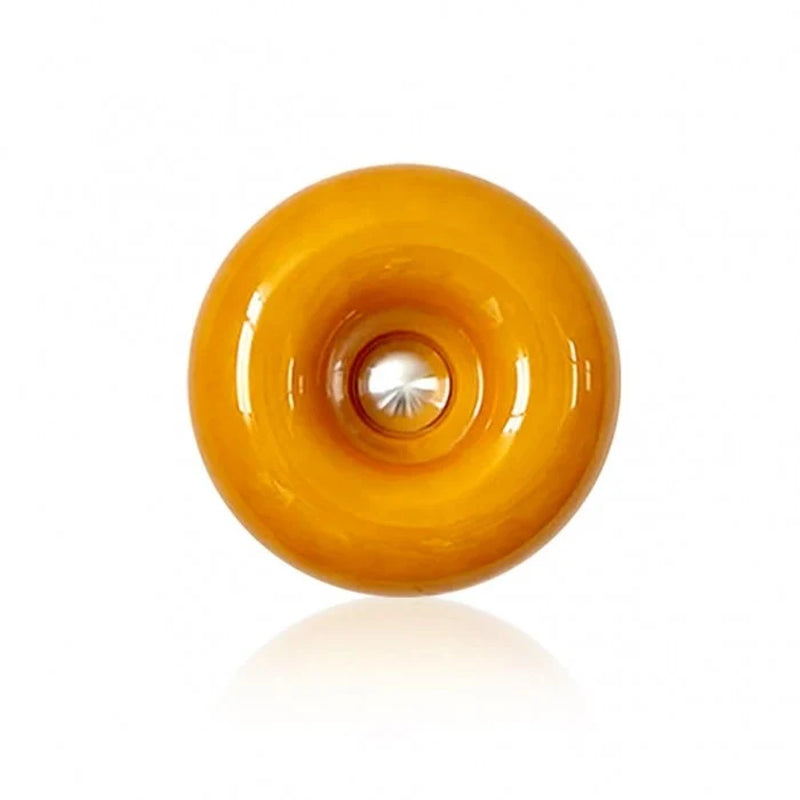 Lampe donut Bauhaus en verre orange