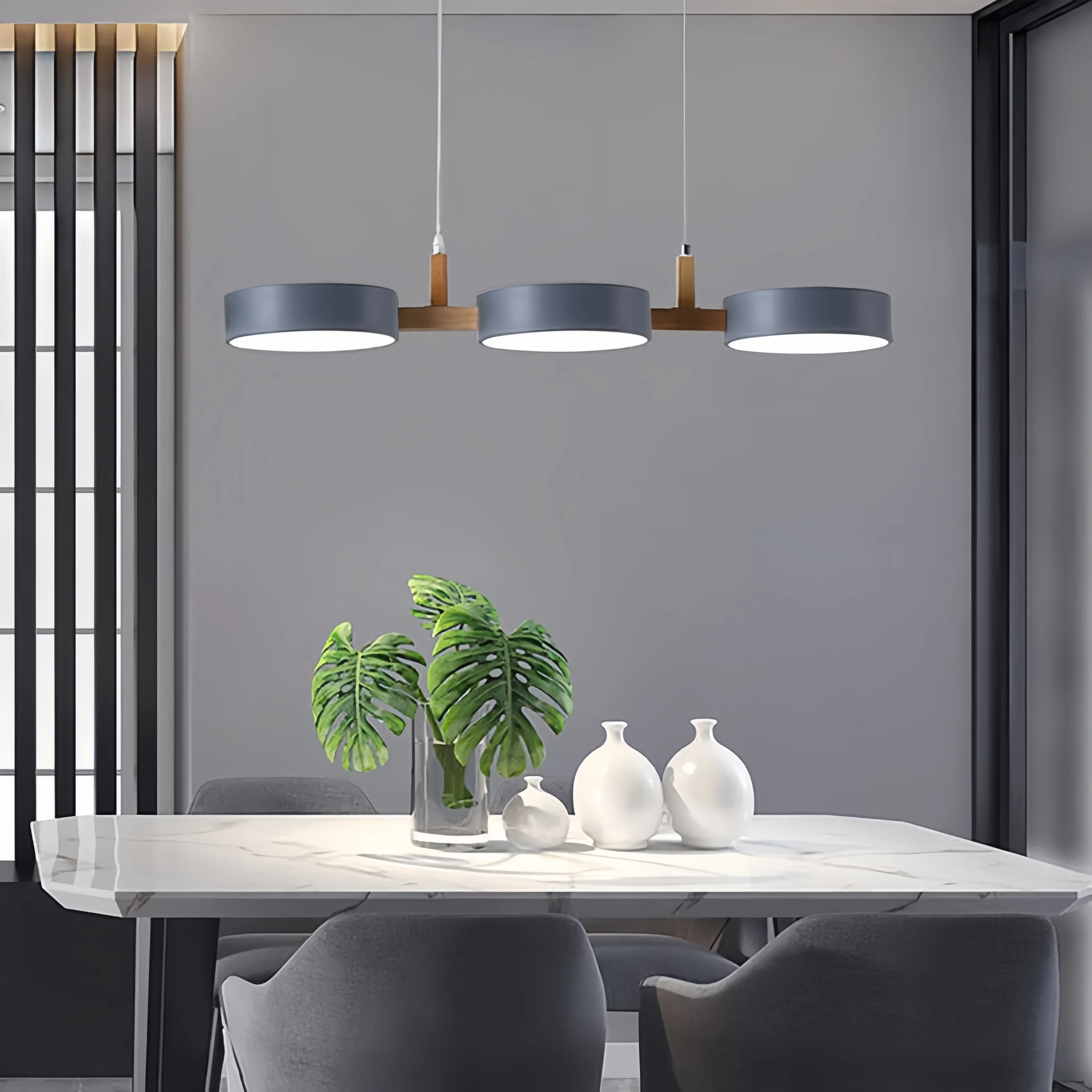 Minimalistische LED Hanglamp Met Multi-Lichtpunten – Modern Design Voor Keuken